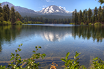 LassenPeakFromManzanitaLake