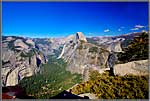 Half Dome and Yosemite Valley.