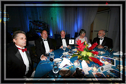 Table #3 at the induction ceremony
