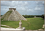 Visitors Wander In Chichen At Itza Ruins