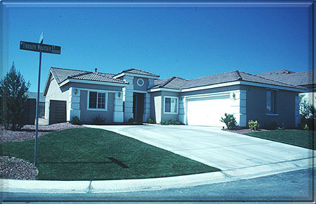 The exterior from the front view!