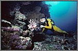 Jessica With Lionfish