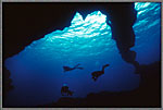 Divers Enter Giant Cavern